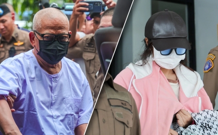 The verdict has been announced: "Tid Yaem" and "Sika Ken" sentenced to 50 years in prison and ordered to jointly pay 27.9 million baht in compensation to Wat Rai Khing.