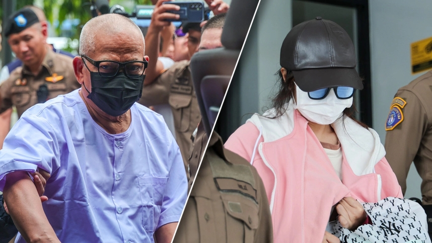 The verdict has been announced: "Tid Yaem" and "Sika Ken" sentenced to 50 years in prison and ordered to jointly pay 27.9 million baht in compensation to Wat Rai Khing.